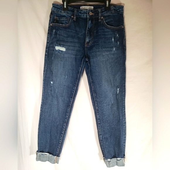 Kancan Distressed Blue Jeans Sz 26 - Picture 1 of 13